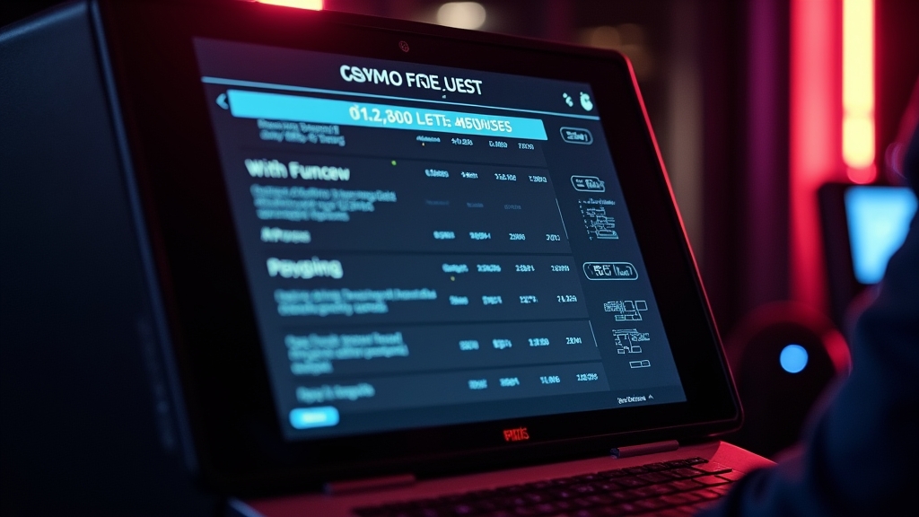 Withdrawal request screen with pending status and a digital clock in a dark casino setting