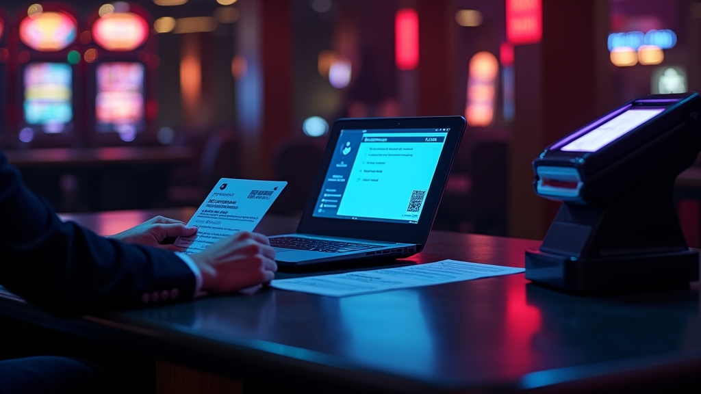 Identity verification documents beside a secure withdrawal approval screen